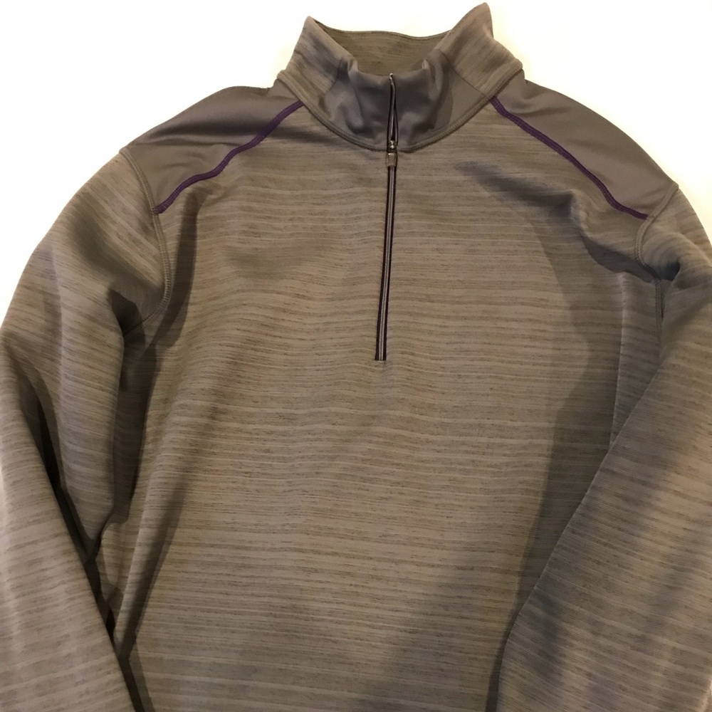 Antigua Men’s Large Gray 1/4 Zip Up Sweater